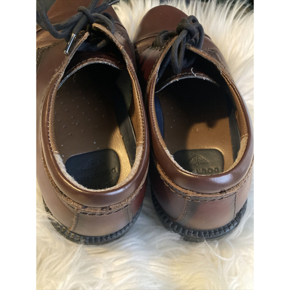 Dockers Gordon 90-2219 Brown Leather Oxfords Lace-Up Dress Shoes Men's Size 9.5W - Picture 5 of 10